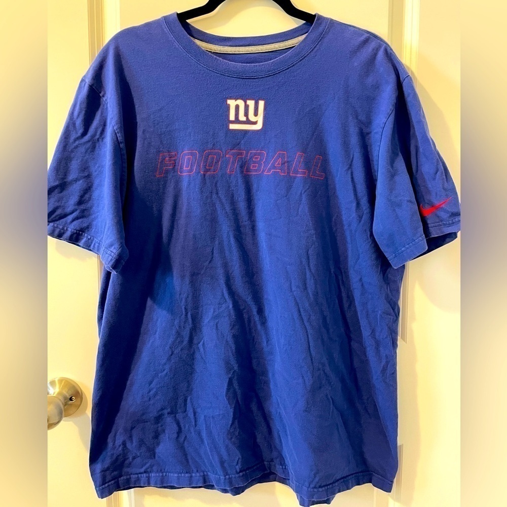 XL. Short sleeve Giants t-shirt. Blue. Nike